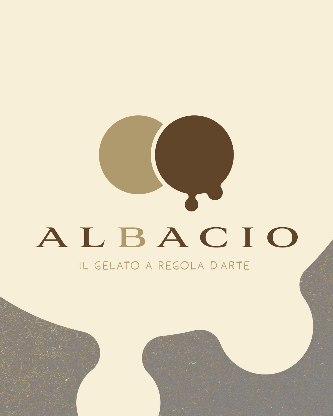 Logo Albacio ricamato su grembiule