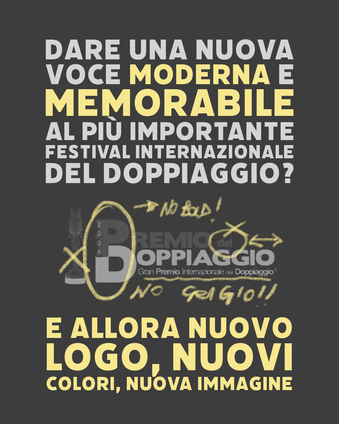 Locandina Gran Premio del Doppiaggio, nomination