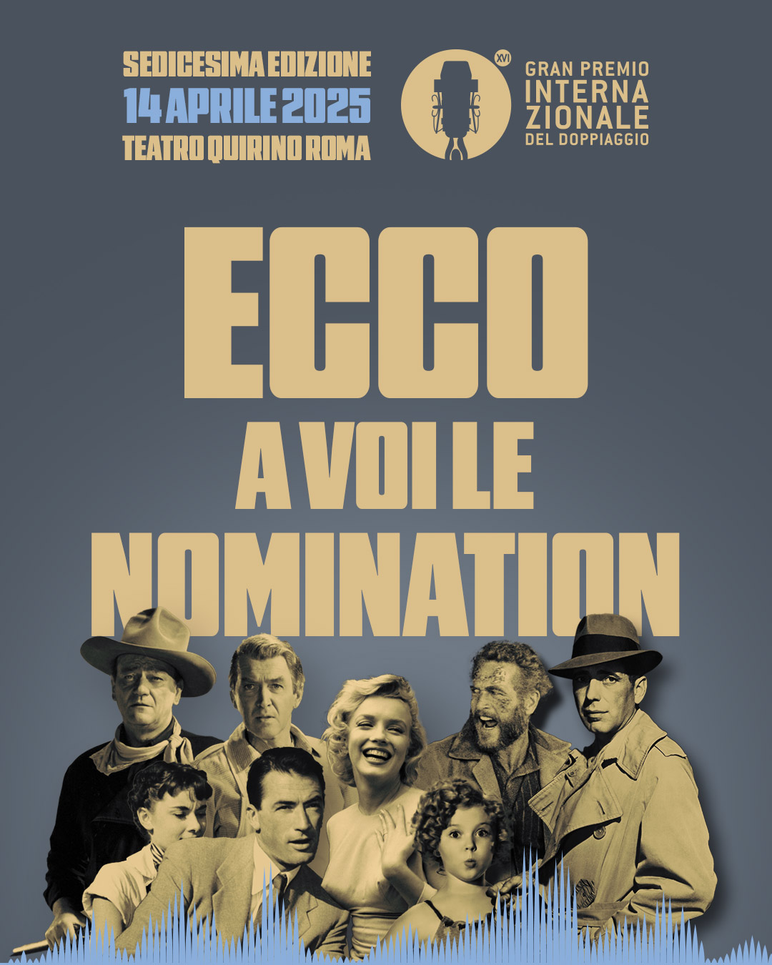 Studio di rebranding del logo del Gran Premio del Doppiaggio