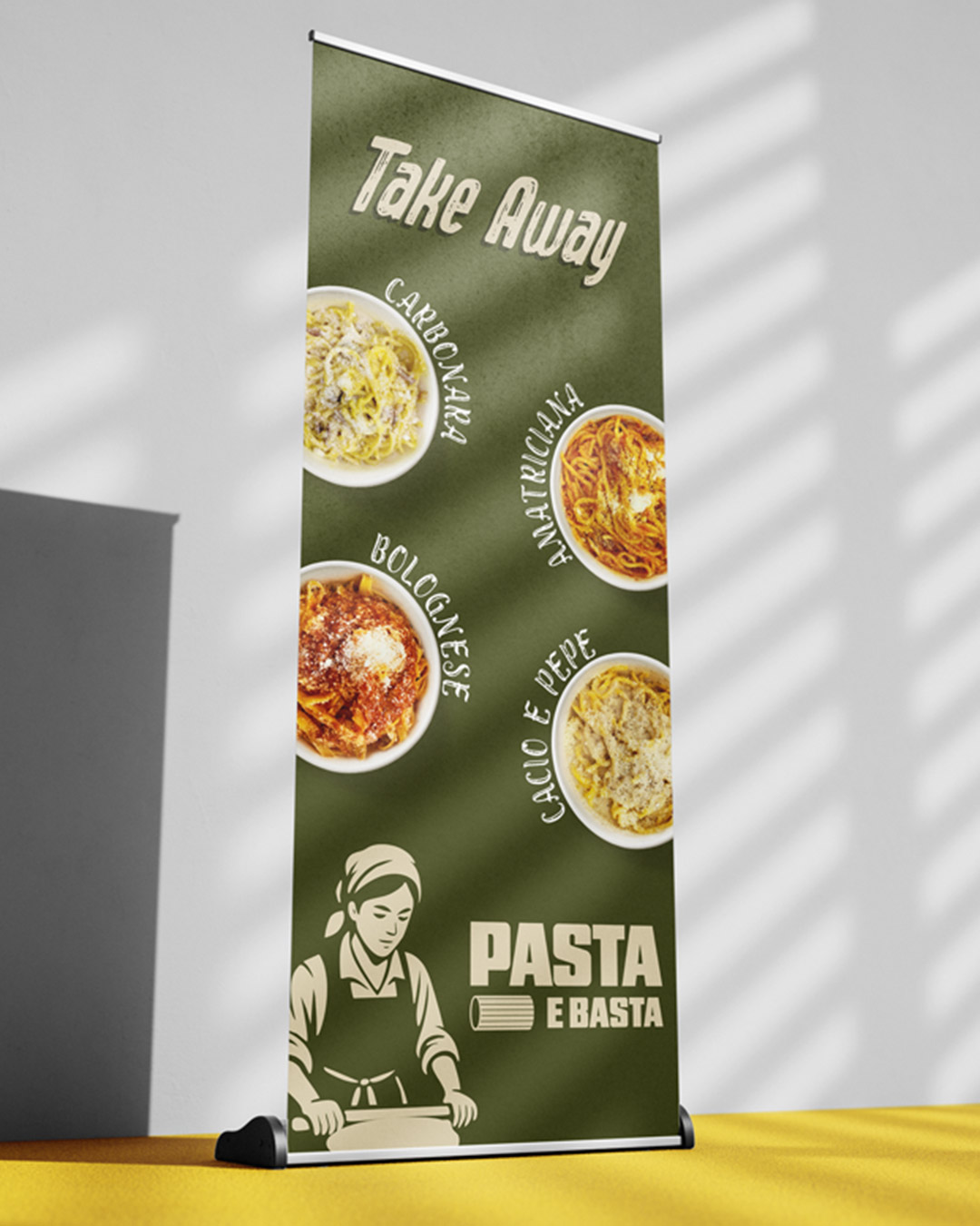 Rollup Pasta e Basta per il punto vendita