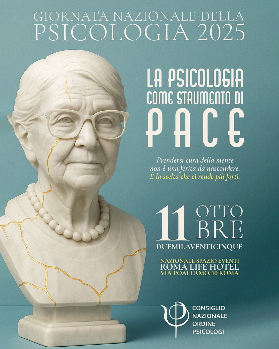 Manifesto Giornata Psicologia 2025, soggetto bambina